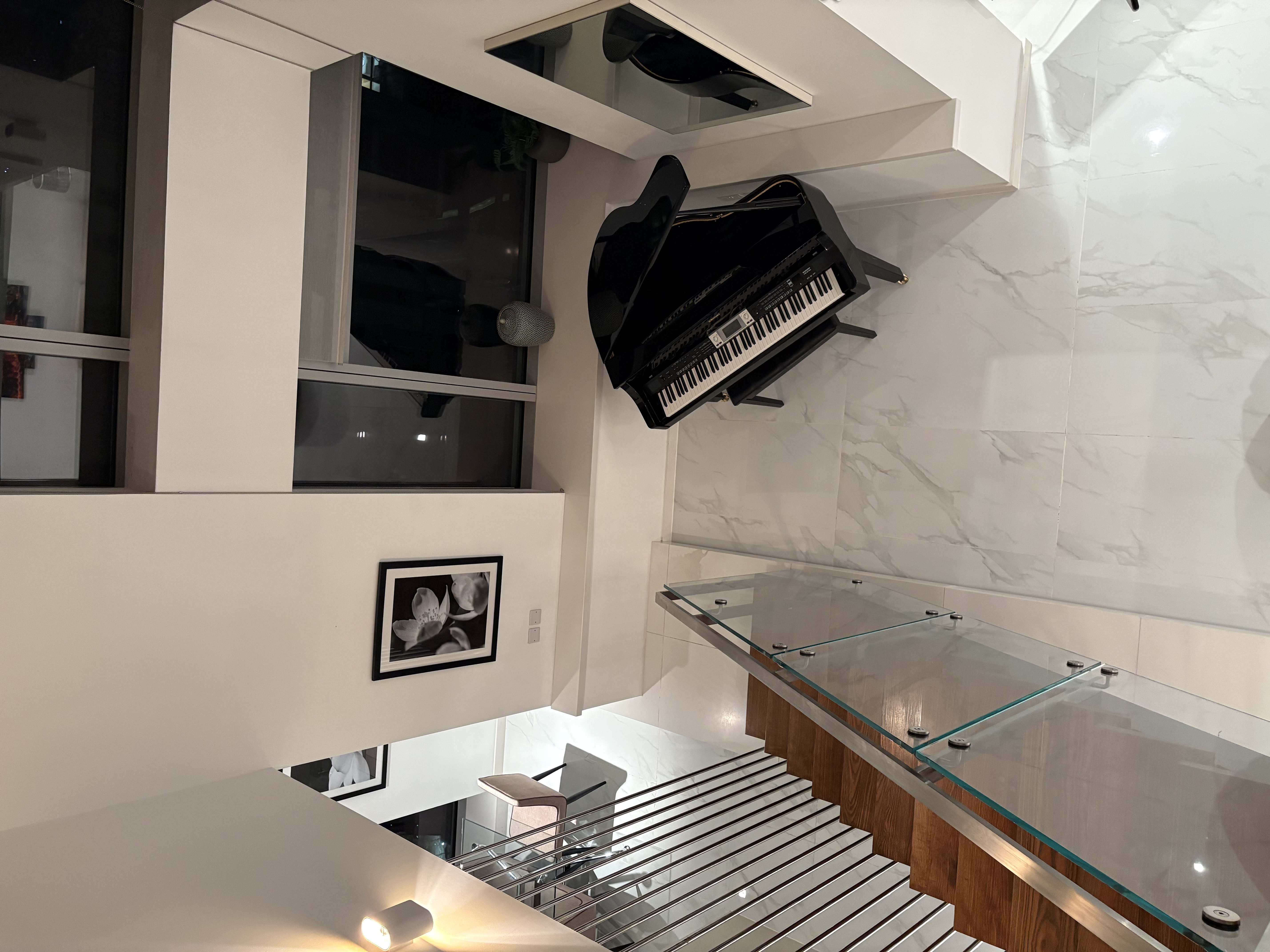 Modern luxury interior with open plan living space